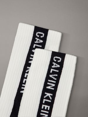 white 2 pack soft cotton stretch crew socks for men 