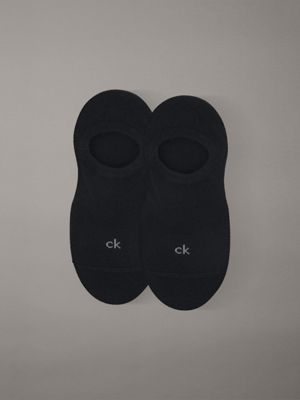 black 2 pack soft texture invisible socks for women calvin klein