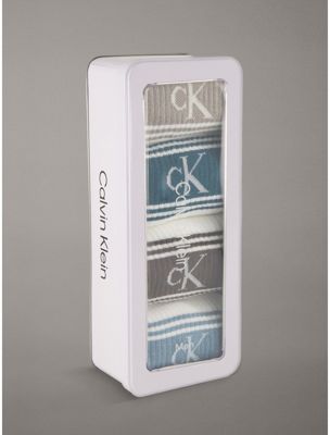 coffret cadeau avec 4 paires de socquettes à logo multi pour hommes 