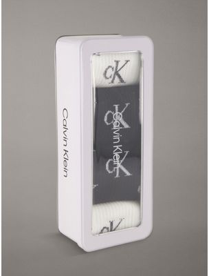 coffret cadeau avec 4 paires de socquettes à logo métallisé black pour femmes 