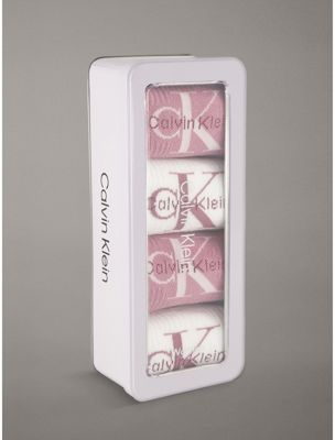 coffret cadeau avec 4 paires de socquettes à logo purple pour femmes 