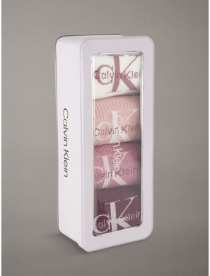coffret cadeau avec 4 paires de socquettes à logo multi pour femmes 