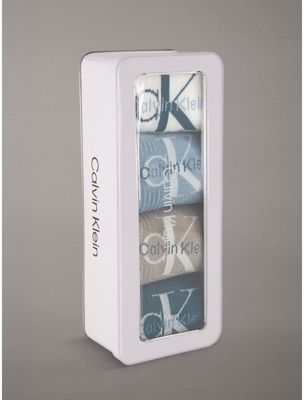 coffret cadeau avec 4 paires de socquettes à logo multi pour hommes 