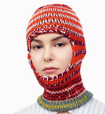 Reverse Striped Knit Balaclava Calvin Klein® CO84WKAA74577