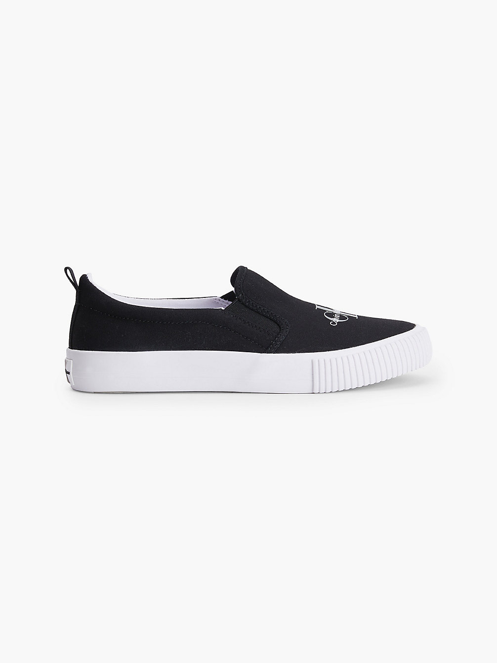 BLACK Recycled Canvas Trainers undefined kids unisex Calvin Klein