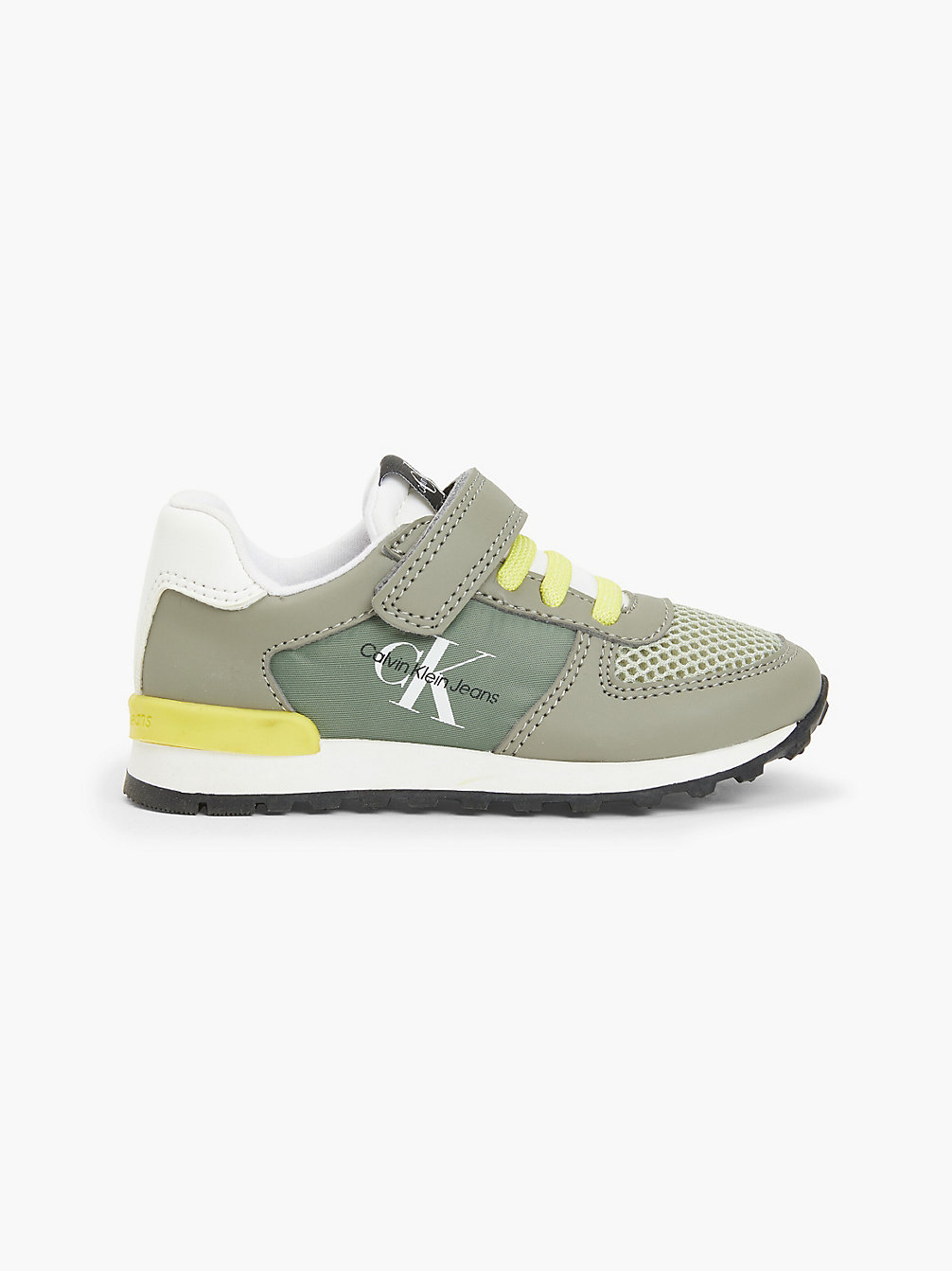 MILITARY GREEN/WHITE Logo Trainers undefined boys Calvin Klein