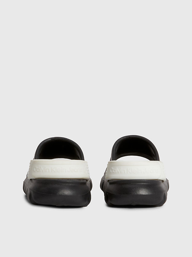 black / white clog-sandalen für kids unisex - calvin klein jeans