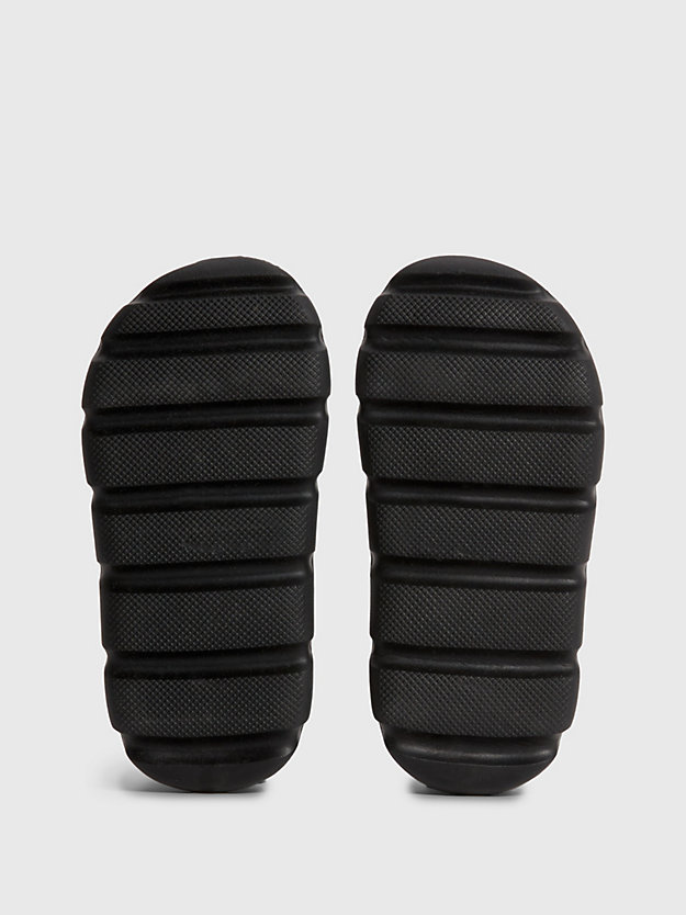 black/white clog sandals for kids unisex calvin klein jeans