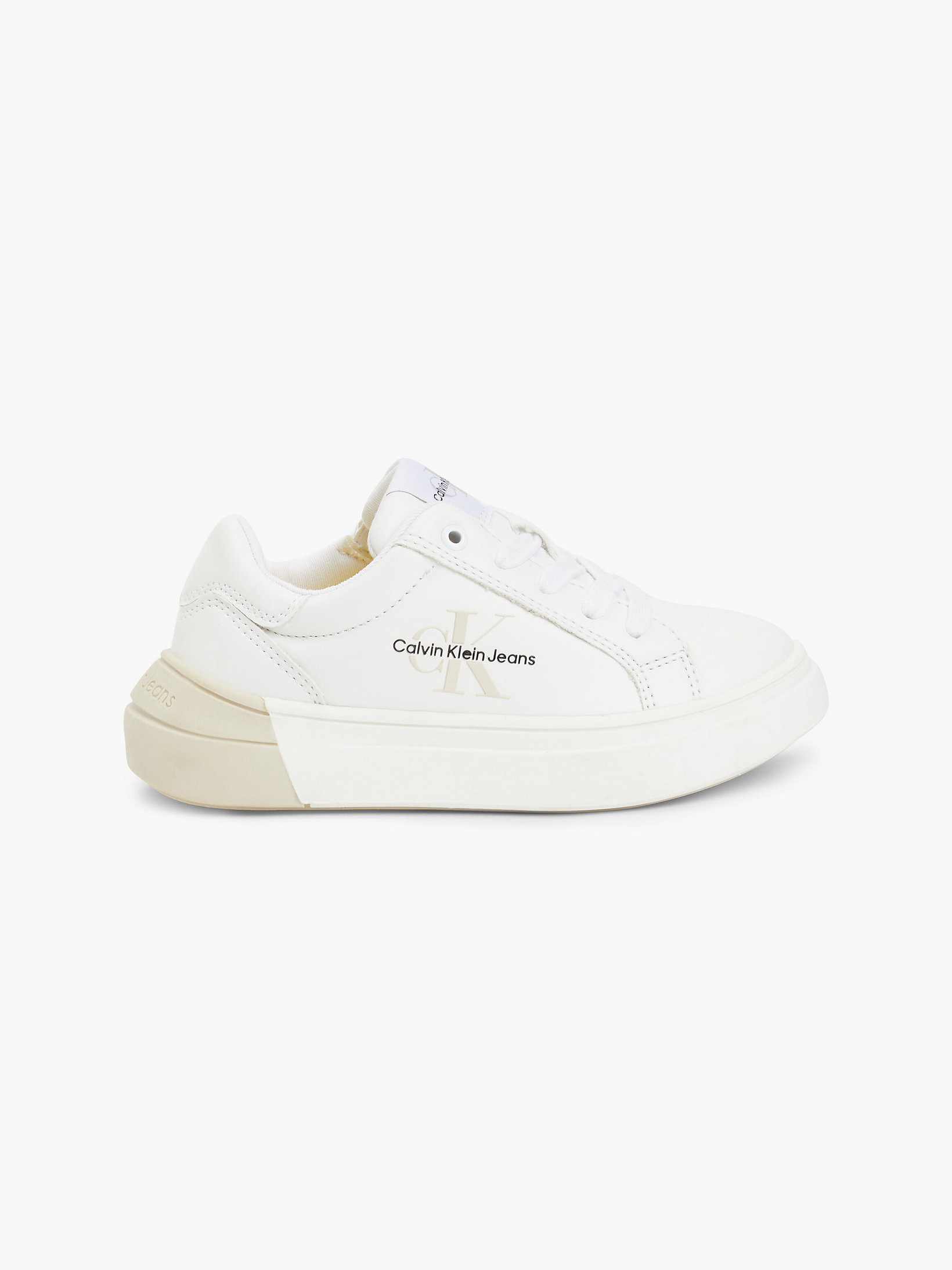 White Recycled Trainers undefined girls Calvin Klein