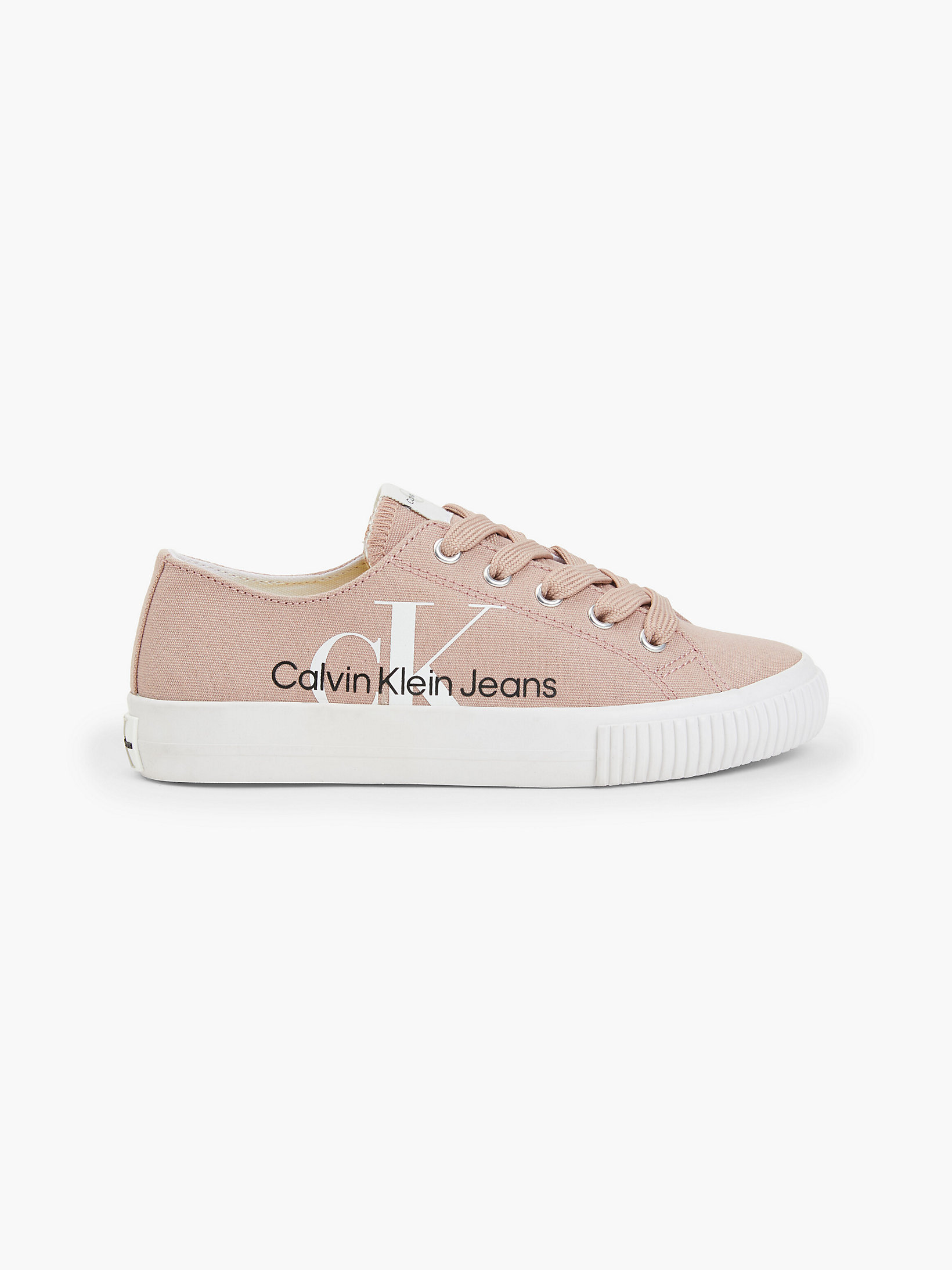 Antique Rose Recycled Canvas Trainers undefined girls Calvin Klein