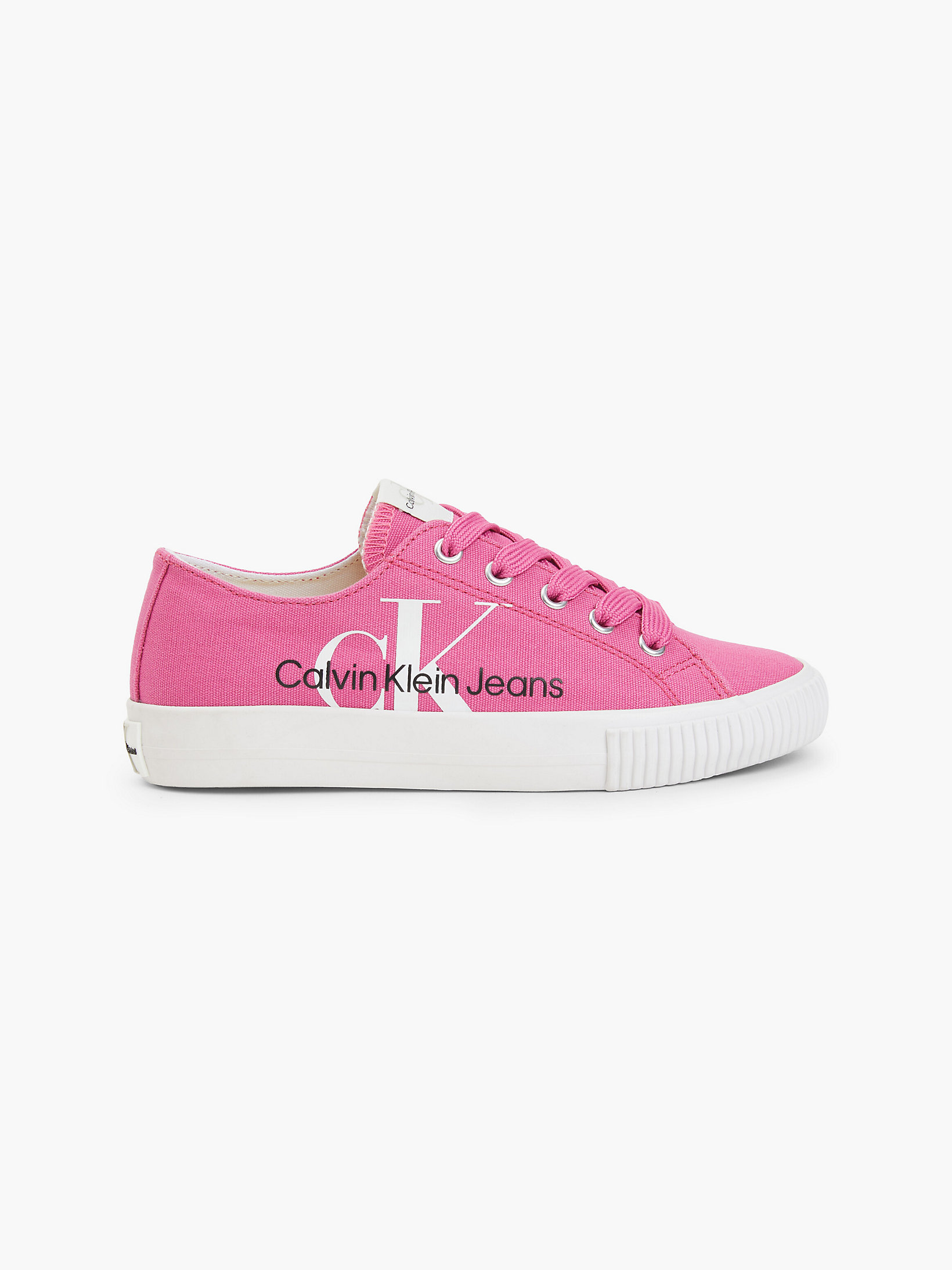 Fuchsia Recycled Canvas Trainers undefined girls Calvin Klein