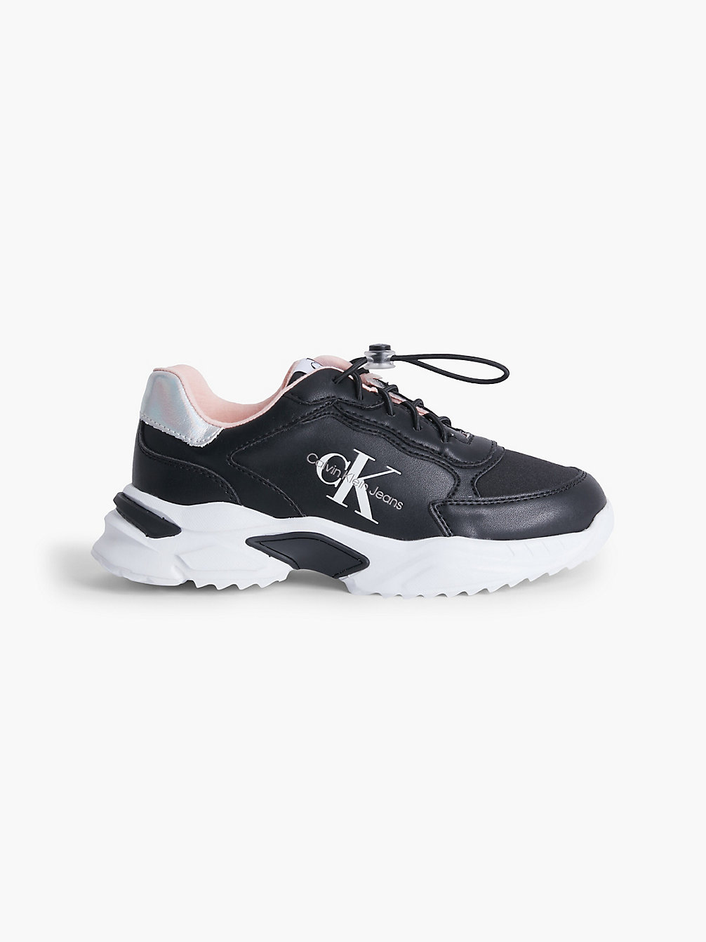 BLACK/WHITE/PINK Recycelte High Top Sneakers Für Kinder undefined girls Calvin Klein