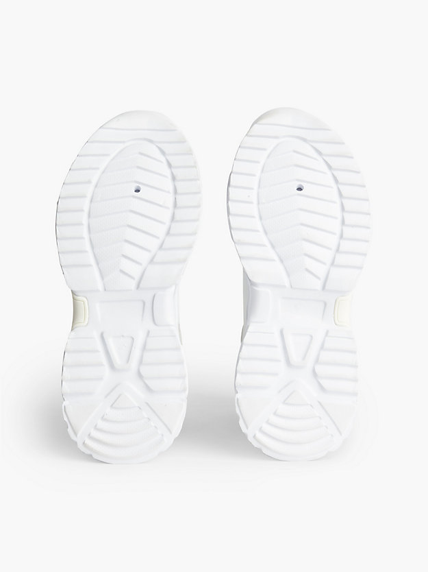 BEIGE/OFF WHITE/SILVER Kinder-Sneakers für Maedchen CALVIN KLEIN JEANS