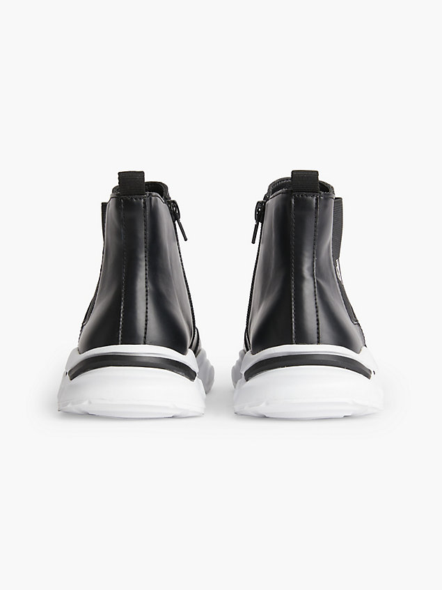 black hybride chelsea-boots für kinder für maedchen - calvin klein jeans