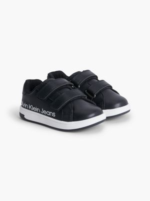 BLACK Recycled Toddlers-Kids Trainers for kids unisex CALVIN KLEIN JEANS