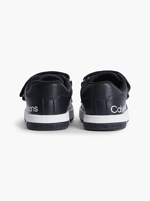 BLACK Recycled Toddlers-Kids Trainers for kids unisex CALVIN KLEIN JEANS