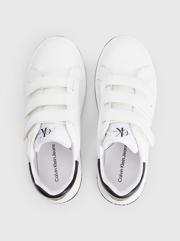 WHITE / BLACK Recycled Kids Trainers for kids unisex CALVIN KLEIN JEANS