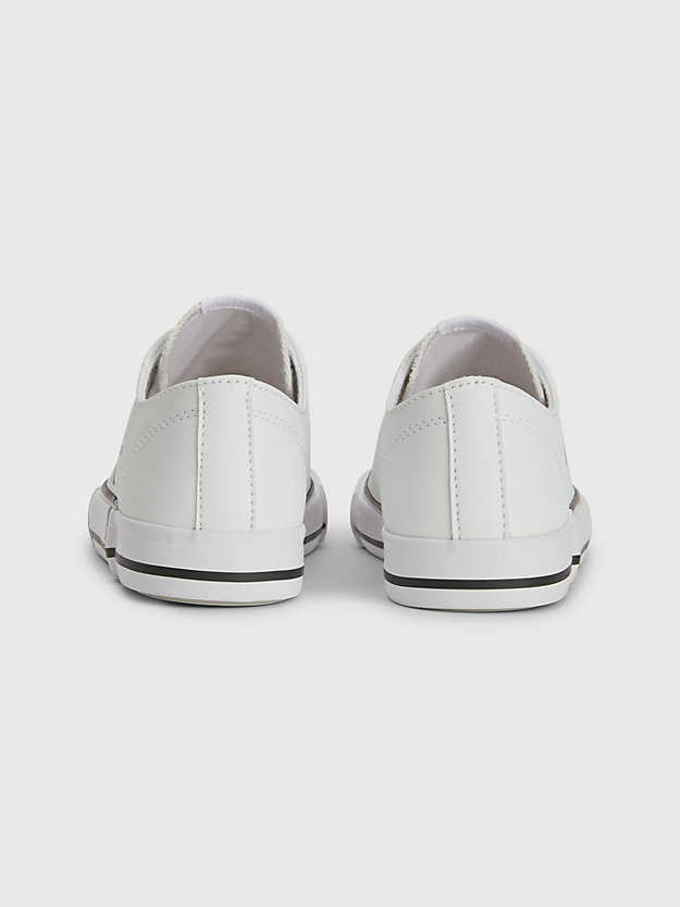 WHITE Recycled Kids Trainers for kids unisex CALVIN KLEIN JEANS