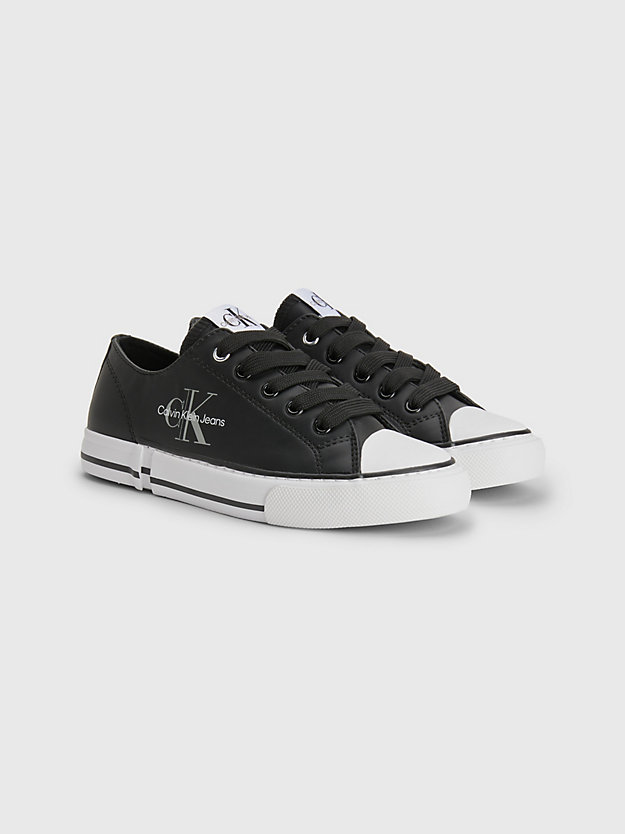 BLACK Recycled Kids Trainers for kids unisex CALVIN KLEIN JEANS