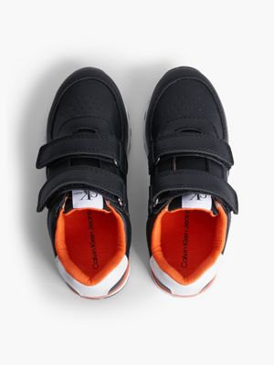 BLACK/WHITE Kids Velcro Trainers for boys CALVIN KLEIN JEANS