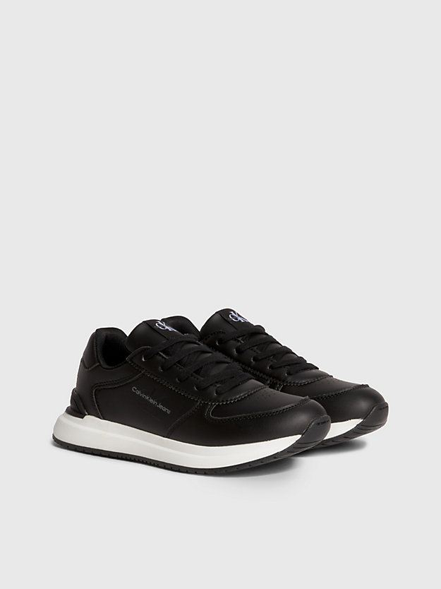 black kids trainers for boys calvin klein jeans
