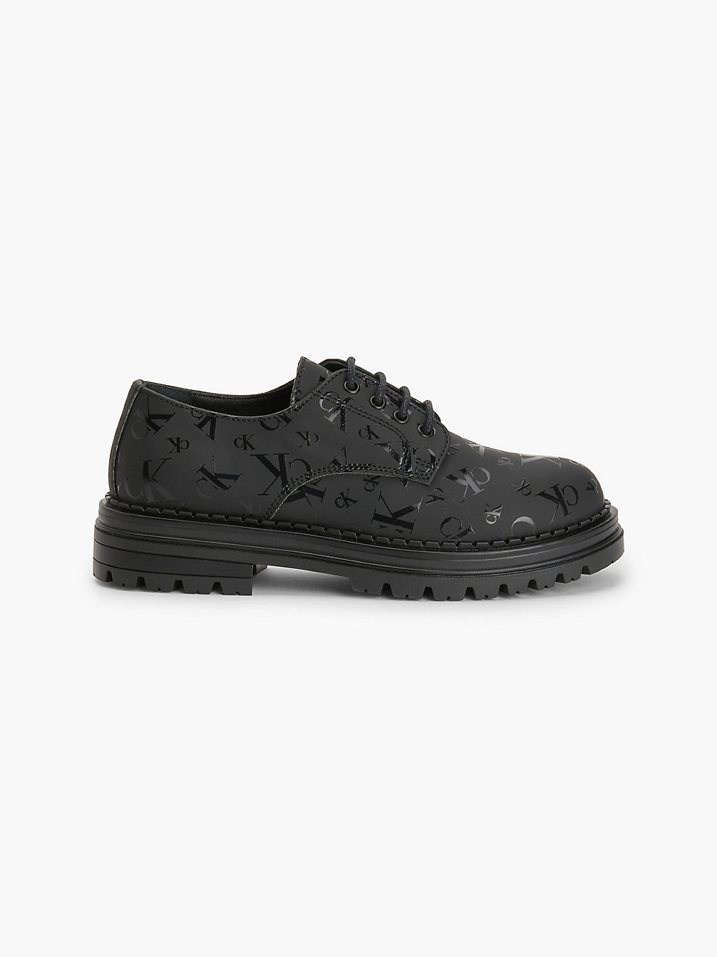 BLACK > Детские туфли со шнуровкой и логотипом > undefined kids unisex - Calvin Klein