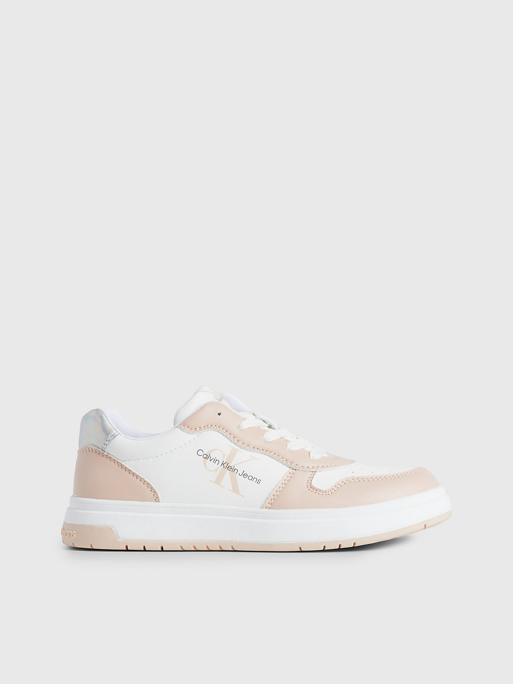 PINK/WHITE Kids Recycled Trainers undefined girls Calvin Klein