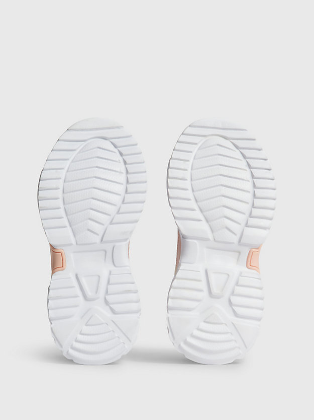 GREY/WHITE/PINK Sneakers mit einfacher Schnürung für Kinder für Maedchen CALVIN KLEIN JEANS