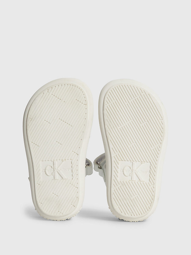 SILVER / WHITE Sandalen mit Klettverschluss für Kleinkinder und Kinder für girls CALVIN KLEIN JEANS