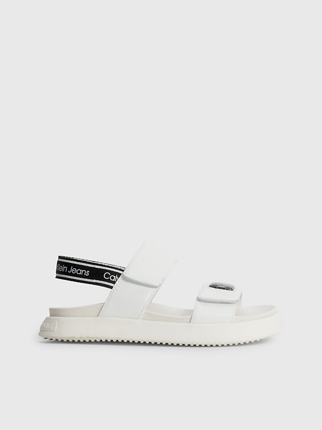 White Sandales Avec Velcro Pour Enfant undefined filles Calvin Klein