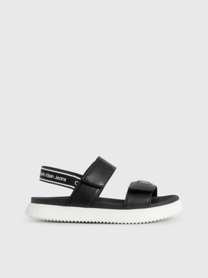 Black calvin cheap klein sandals