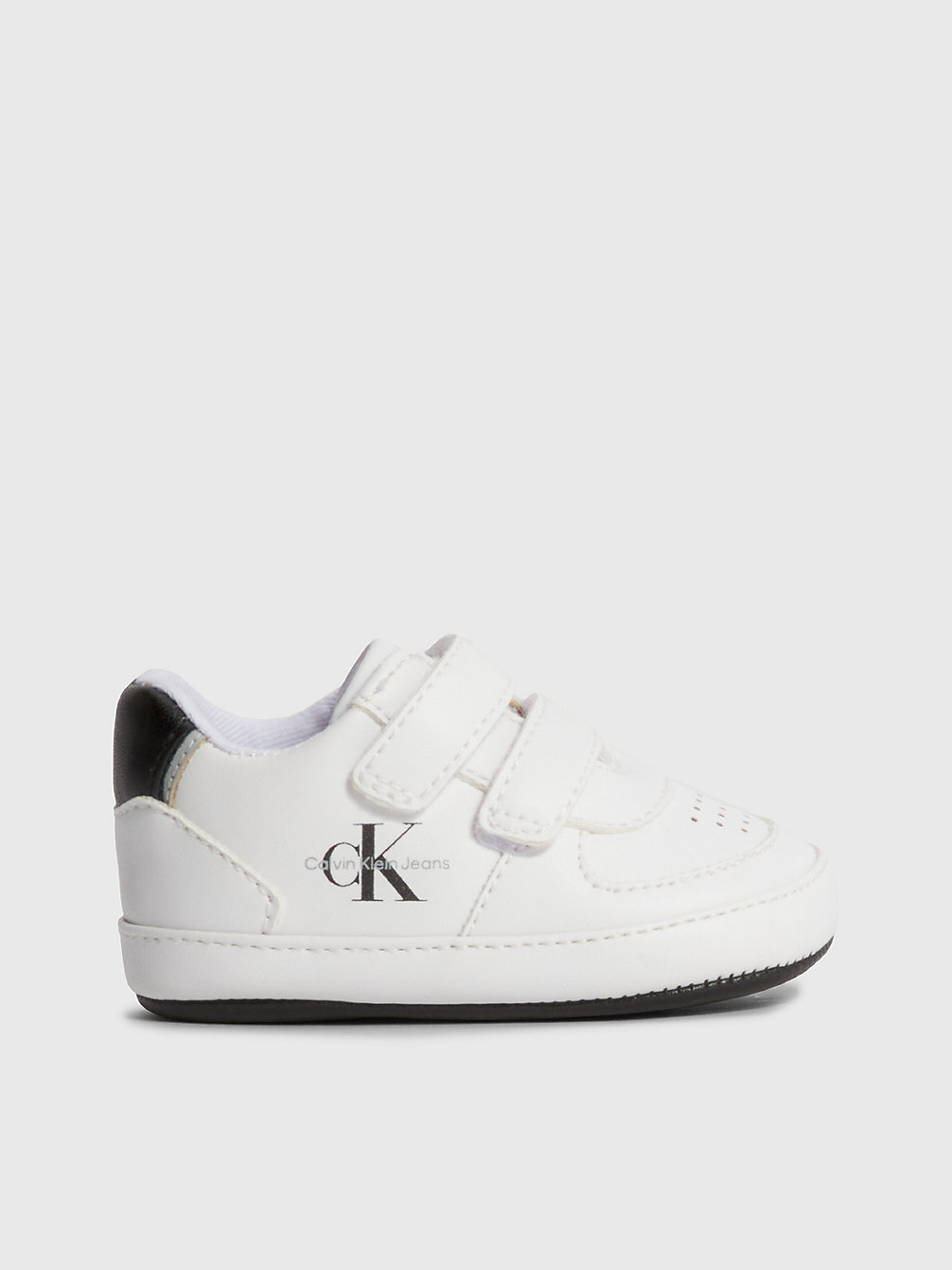 WHITE / BLACK Baby Recycled Velcro Trainers undefined boys Calvin Klein