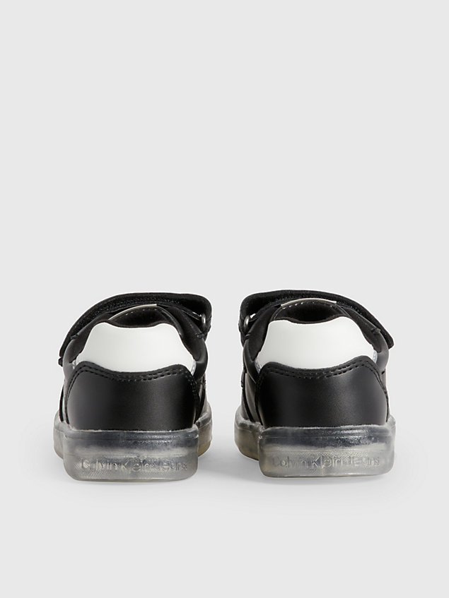 black sneakers mit klettverschluss für kleinkinder und kinder für kids unisex - calvin klein jeans