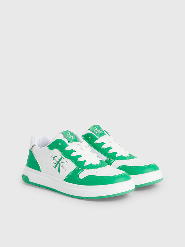 green kids recycled trainers for kids unisex calvin klein jeans