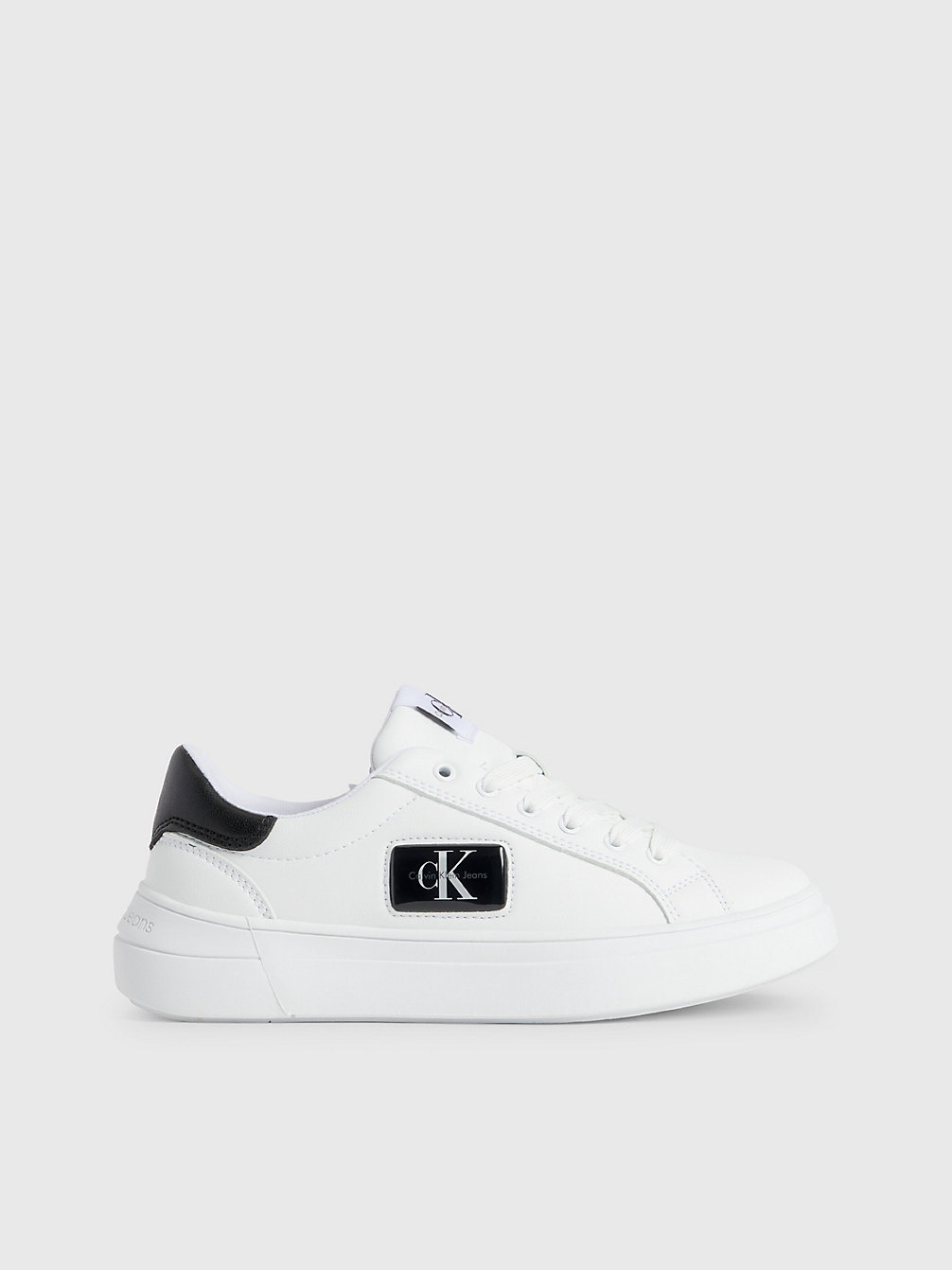 WHITE / BLACK Kids Recycled Trainers undefined kids unisex Calvin Klein