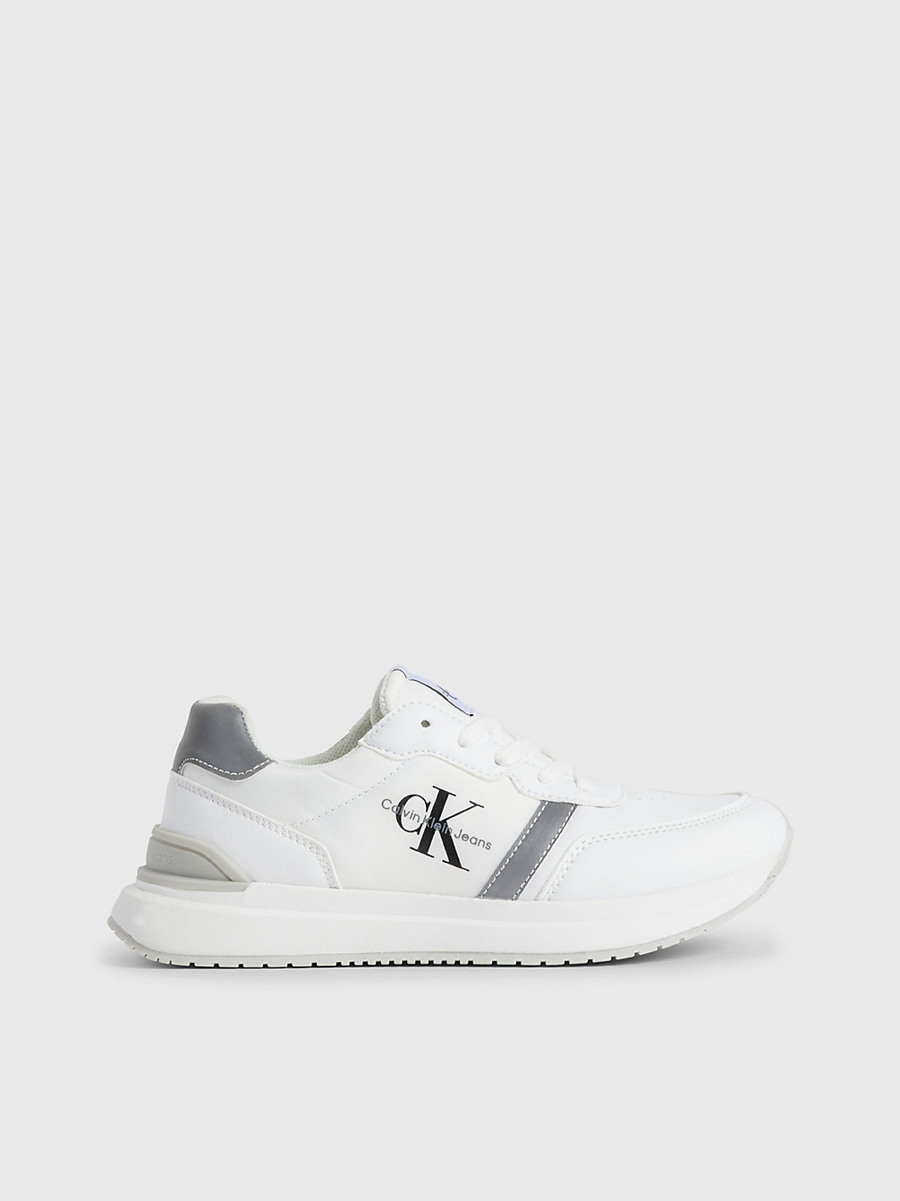WHITE/GREY Kids Recycled Trainers undefined kids unisex Calvin Klein