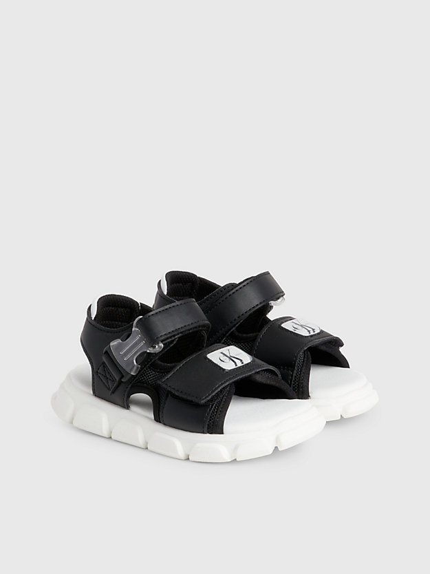 BLACK Toddlers and Kids Velcro Sandals for boys CALVIN KLEIN JEANS