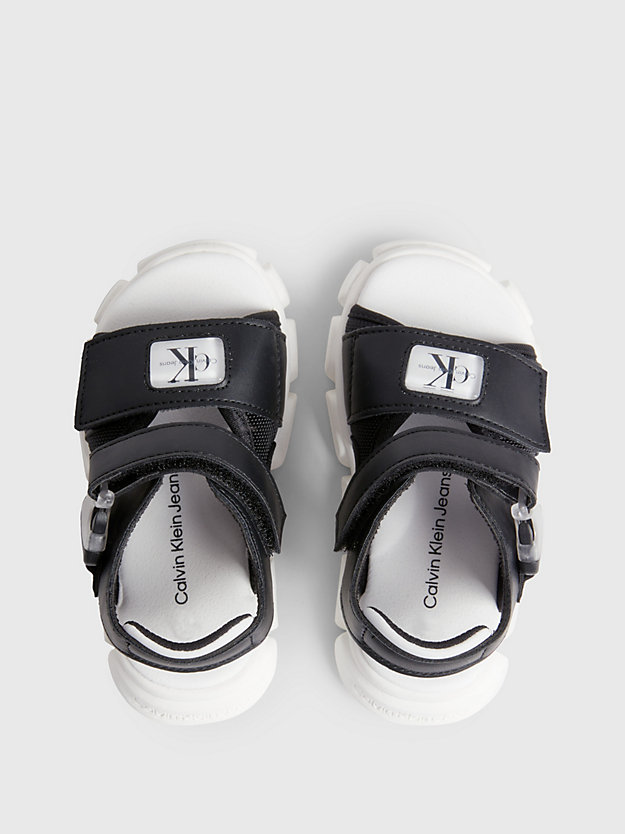 BLACK Sandalen mit Klettverschluss für Kleinkinder und Kinder für boys CALVIN KLEIN JEANS