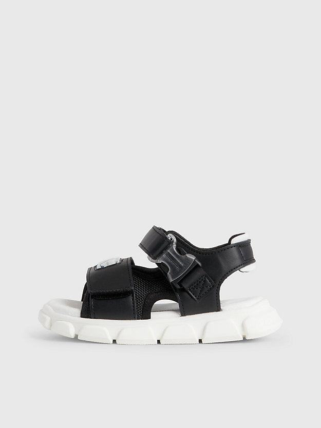 BLACK Toddlers and Kids Velcro Sandals for boys CALVIN KLEIN JEANS