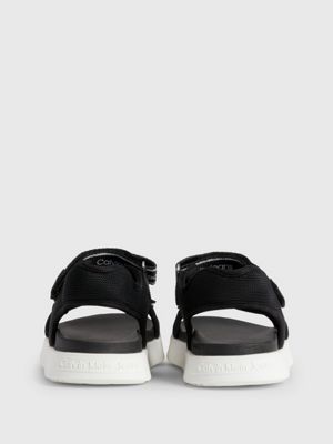 BLACK Kids Velcro Logo Sandals for boys CALVIN KLEIN JEANS