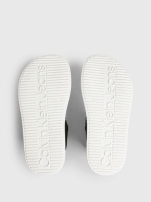 BLACK Kids Velcro Logo Sandals for boys CALVIN KLEIN JEANS
