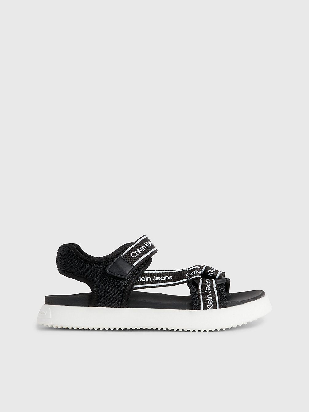 BLACK Sandales Avec Velcro Et Logo Pour Enfant undefined garcons Calvin Klein
