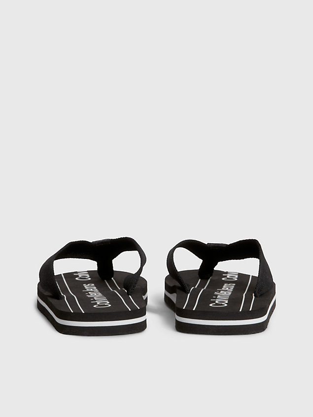 black logo-flip-flops für kinder für kids unisex - calvin klein jeans