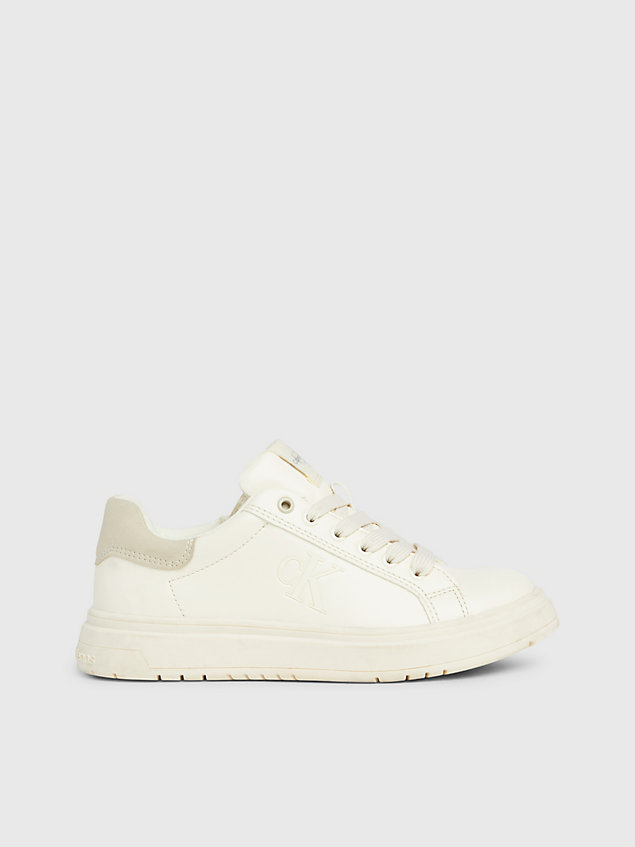 white kids trainers for girls calvin klein jeans