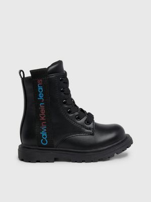 Calvin klein black deals boots