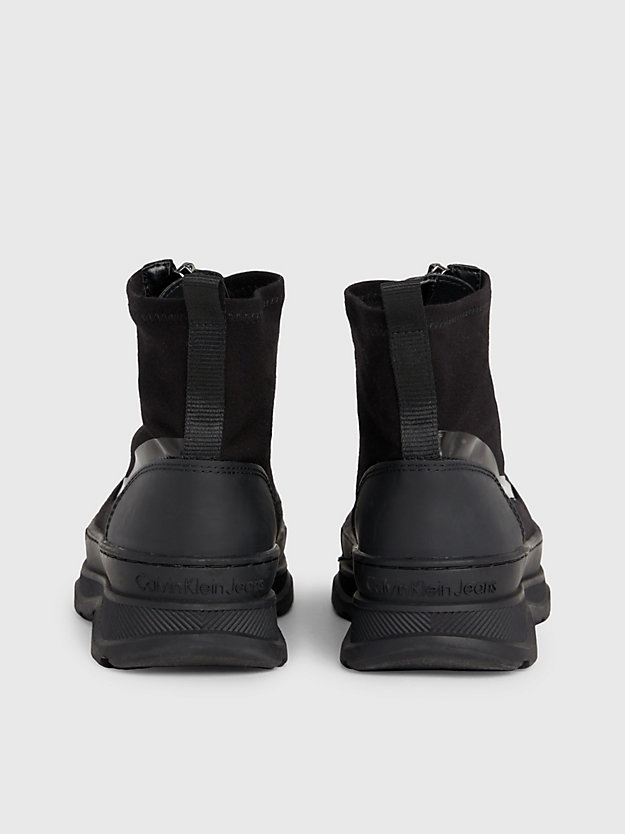 black dziecięce buty na zamek dla dziewczynki - calvin klein jeans