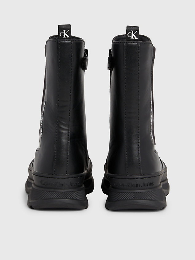 black kinder-chelsea-boots für maedchen - calvin klein jeans