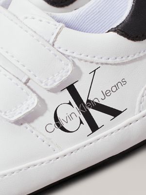 Calvin Klein sneakers bambino in ecopelle bianco main image 1