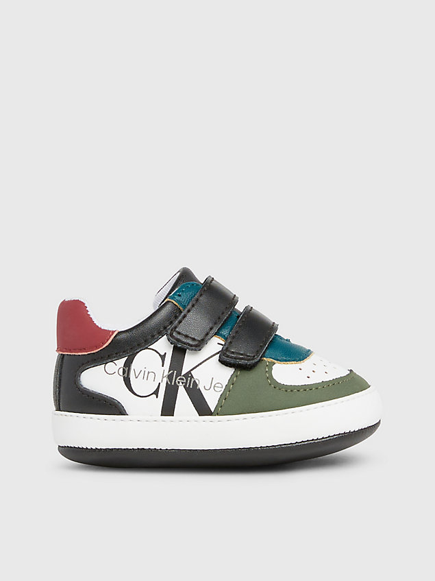 multi baby velcro trainers for boys calvin klein jeans