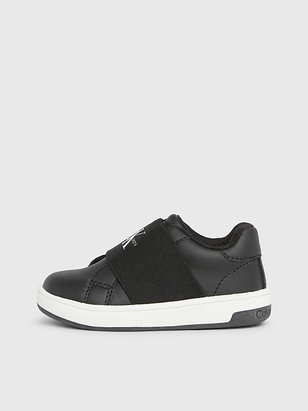 black toddlers pull-on trainers for boys calvin klein jeans